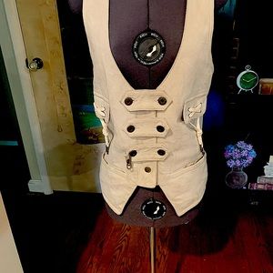 John Varvatos for Converse suede vest size M